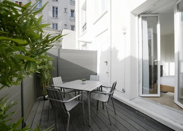 In A Designer With Private Terrace Apartment